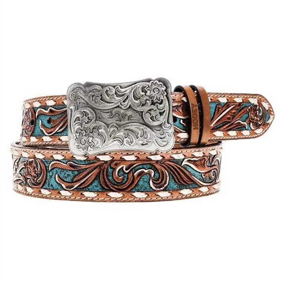 HOOEY Accessories - NEW HOOEY women's sonoma western belt in turquoise